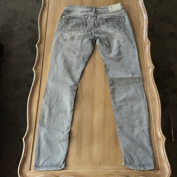 Silver skinny jeans size 27/31 - Picture 4 of 9